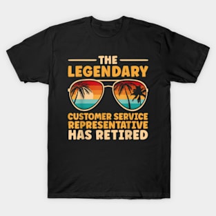 Retired Customer Service Representative Retirement T-Shirt